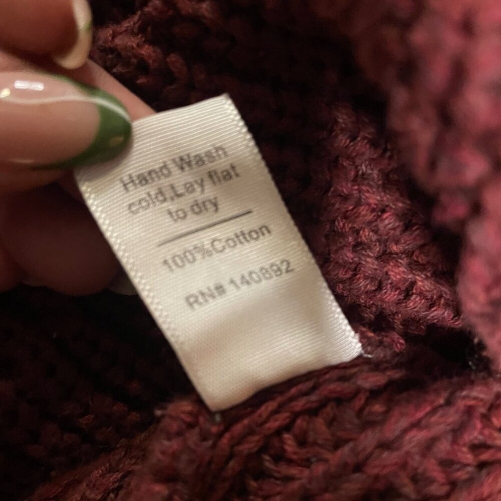Marine Layer Cleo Mock Neck Sweater in Rosewood - Picture 7 of 7